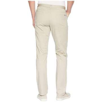 Calvin Klein Men's Stretch Sateen Casual Pants in Taupe