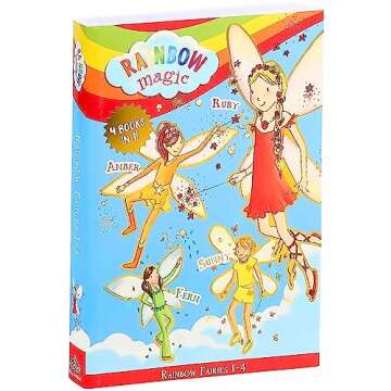 Rainbow Magic Rainbow Fairies: Books #1-4: Ruby the Red Fairy, Amber the Orange Fairy, Sunny the Yel...