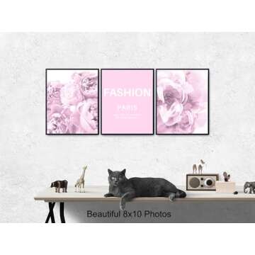 Fashion Wall Art & Decor - Glam Luxury Fashion design Poster - Haute couture - Inspiration Motivation Positive Quotes Wall Decor - Shabby chic Art - Gift for Woman, Girl, Teens, Fashionista