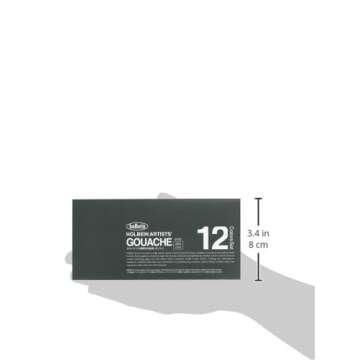Holbein Artists Gouache Set of 12, 5ml tubes