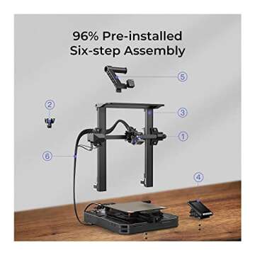 Official Creality Ender-3 S1 Pro 3D Printer Ender-3 S1 Upgrade with 300°C High-Temperature Nozzles PEI Spring Steel Plate LED Light Sprite Direct Dual-Gear Extruder CR Touch Automatic Bed Leveling