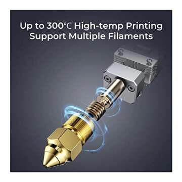 Official Creality Ender-3 S1 Pro 3D Printer Ender-3 S1 Upgrade with 300°C High-Temperature Nozzles PEI Spring Steel Plate LED Light Sprite Direct Dual-Gear Extruder CR Touch Automatic Bed Leveling