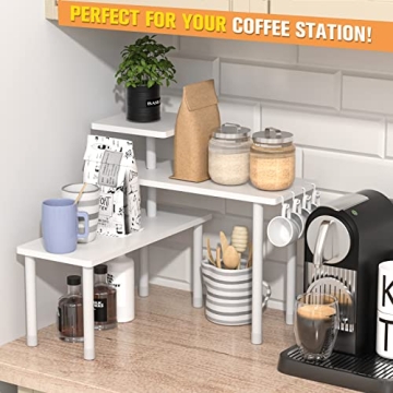 JayRex 3 Tier Bathroom Countertop Organizer - Adjustable Shelf