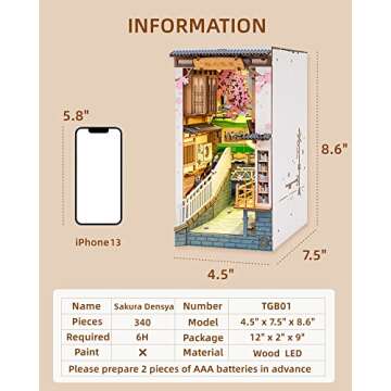 Rolife LED Book Nook Kit - Enchanting Decor Puzzle