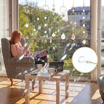 10 Piece Colorful Crystal Sun Catcher Set