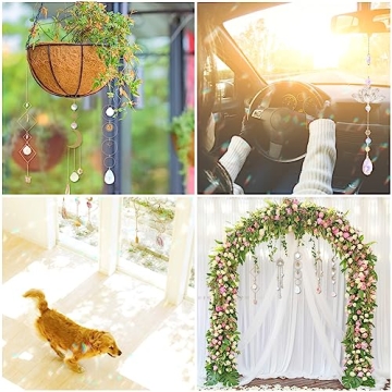 10 Piece Colorful Crystal Sun Catcher Set