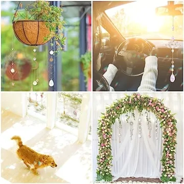 10 Piece Colorful Crystal Sun Catcher Set