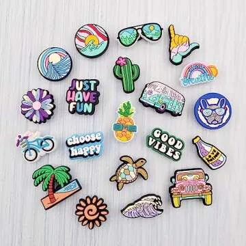 JXMADUK 50 Pack Flower Shoe Decorations Charms for Clog Accessories Pins for Girls Women Cute Preppy Pink Butterfly Cowgirl VSCO Shoe Charms Party Favors