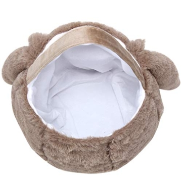 Adjustable Plush Easter Bunny Basket for Egg Hunts