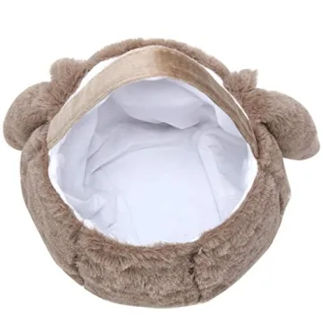 Adjustable Plush Easter Bunny Basket for Egg Hunts