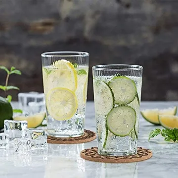 Absorbent Cork Coasters with Holder for Drinks Gift Ideas