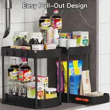 Ukeetap Multi-Purpose Pull-Out Storage Organizers for Home