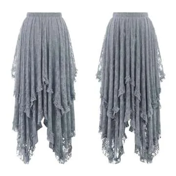 Lace Long Skirt for Summer Beach and Casual Wear