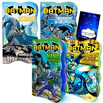 DC Comics Batman Board Books for Kids, Toddlers | Batman Bedtime Storybooks (Bundle Set of 4 Superhe...