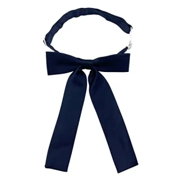 Women Silk Pre-tied Bow Tie - Kawaii Office Ladies Necktie for Parties
