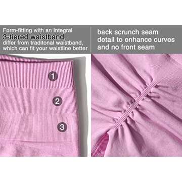 YEOREO Women Amplify Scrunch Workout Shorts Bright Summer Colors Not Squat Proof Intensify Running Gym Yoga Seamless Shorts Bloom XS