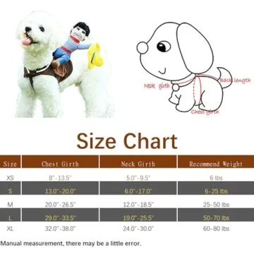 NACOCO Cowboy Rider Dog Costume for Halloween Fun