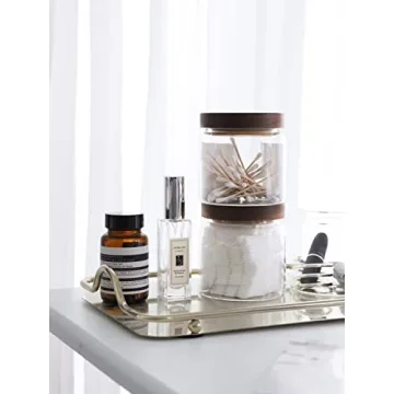 Kanwone Glass Storage Jars Set - Airtight Kitchen Containers