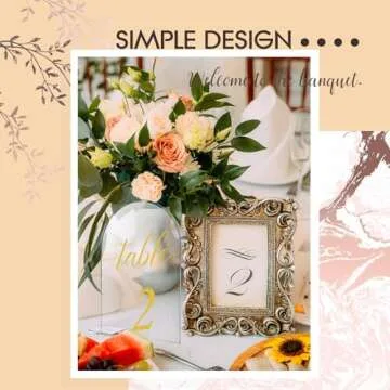 Vicenpal 30 Sets Acrylic Table Signs for Events