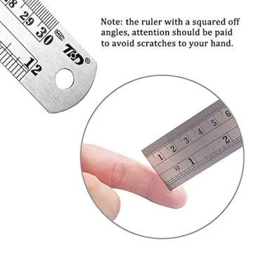 Durable ZZTX Stainless Steel Rulers for Precise Measurements