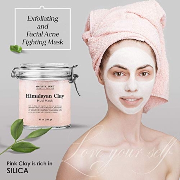 Majestic Pure Himalayan Clay Mud Mask Detox Brighten 10 oz