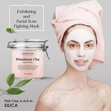 Majestic Pure Himalayan Clay Mud Mask Detox Brighten 10 oz