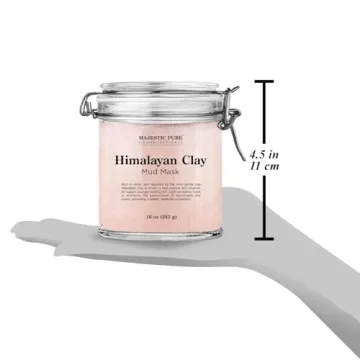 Majestic Pure Himalayan Clay Mud Mask Detox Brighten 10 oz