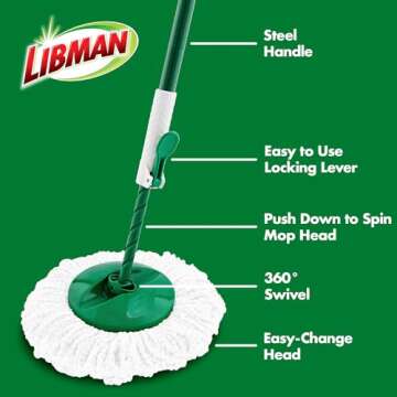 Effortless Cleaning with Libman Tornado Spin Mop System