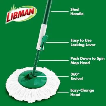 Effortless Cleaning with Libman Tornado Spin Mop System