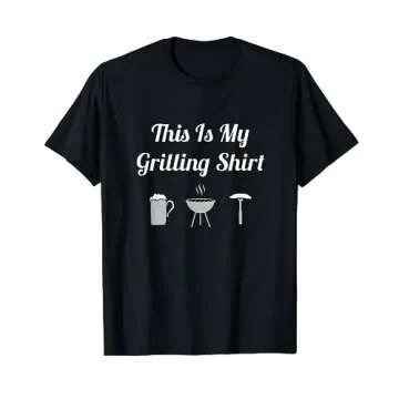 This Is My Grilling Shirt Funny BBQ Grill Dad T-shirt T-Shirt