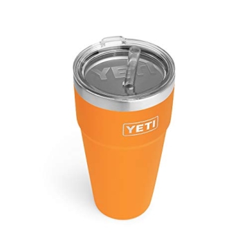YETI Rambler 26 oz Straw Cup, Vacuum Insulated, Stainless Steel with Straw Lid, King Crab, 1 Count (...