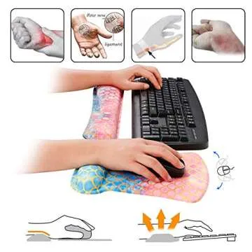 Ergonomic RICHEN Mouse Pad Set for Comfort & Support