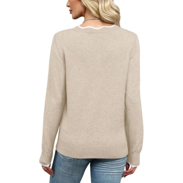 Cozy Fall Sweaters for Women Stylish V Neck Options