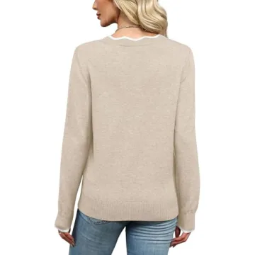 Cozy Fall Sweaters for Women Stylish V Neck Options