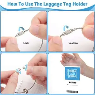 6 Sets Cruise Lanyards Retractable Lanyards Waterproof ID Badge Holders with 8 Pcs Cruise Luggage Tags for Carnival Cruise(Vibrant Sailing)