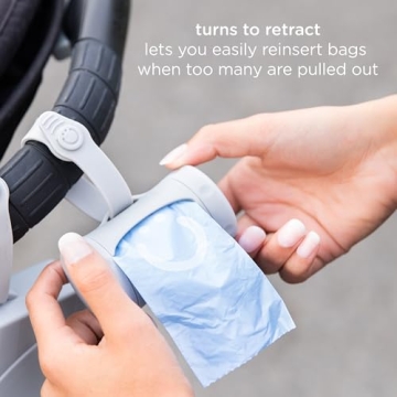 Ubbi Retractable On-the-Go Bag Dispenser for Parents