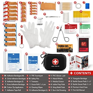 Waterproof Mini First Aid Kit 100 Pieces Compact Travel Essential