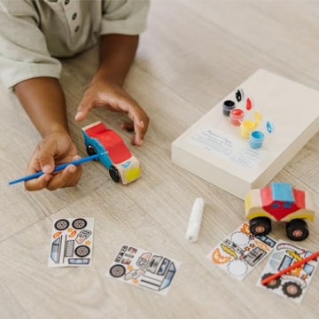 Creative Wooden Car and Monster Truck Craft Kits for Kids