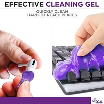 Laptop Computer Keyboard Cleaner - Screen Cleaning Kit All-in-One with Gel & Spray Solution for MacBook and Other Computers