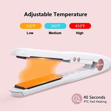 Terviiix Mini Flat Iron for Travel & Short Hair Styling