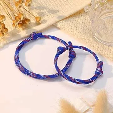 PINKDODO First Day of Kindergarten Bracelet Mommy and Me Bracelets Back to School Gifts Mother Son Anxiety Bracelet First Day of School Gift for Mom and Son Bracelets