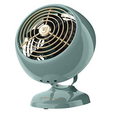 Vornado VFAN Mini Classic Vintage Fan | Retro Metal Air Circulator with Original Base for Desk & Bed...