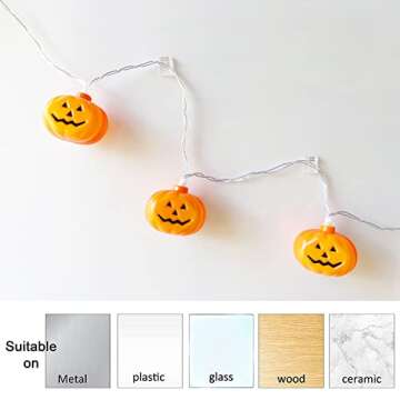 Outdoor Waterproof Halloween Pumpkin String Lights 20FT