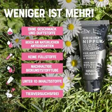 Dr. Lipp Original Lanolin Nipple & Lip Balm - 100% Natural - Multi-Purpose Moisturizer for Dry Skin, Lips, Hair, Cuticles, Beard & More - Allergen-Free - 0.51 Fl Oz