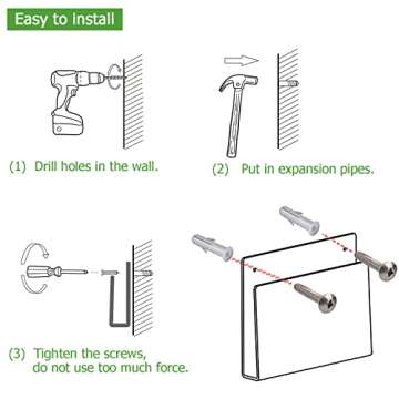 XOHYW 2 Pcs Magazine Holder, Wall Mount Clear Acrylic Magazine Rack, Organizer Folder, Bookshelf, File Storage Rack for Waiting Room, Living Room, Office, Home Display