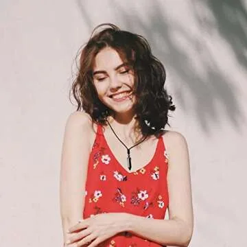 TIKCAUZ Hexagonal Crystal Points Pendant Necklace Black Obsidian Healing Stone Necklace Adjustable Rope Reiki Gemstone Necklace Handmade Jewelry for Men Women