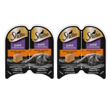 Sheba Cat Food Variety Pack | Sheba Pate Cat Food (24 Servings | 12 Pack | 6 Flavors) Turkey, Beef, Chicken, Salmon, White Fish, Tuna with LarasBundle Catnip Mice and Spring Toys