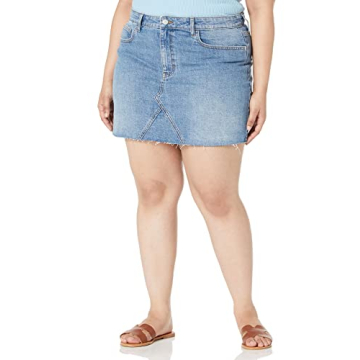 The Drop Women's Arhaan Denim Mini Skirt, Medium Indigo, L