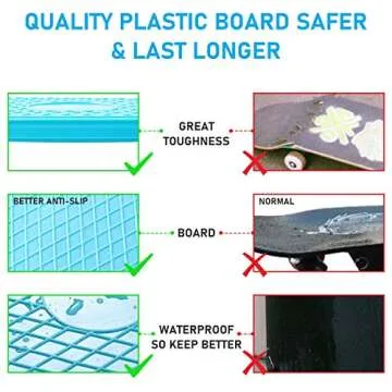 Colorful Cruiser Skateboard for Kids 6-12 Years Old