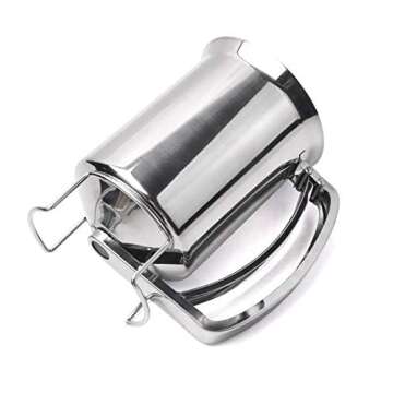 Professional Stainless Steel Pancake Batter Dispenser - Great for Baking,Cupcakes, Muffins-Cooking Crepes,Waffles,Cooking Crepes and Waffles,800ml